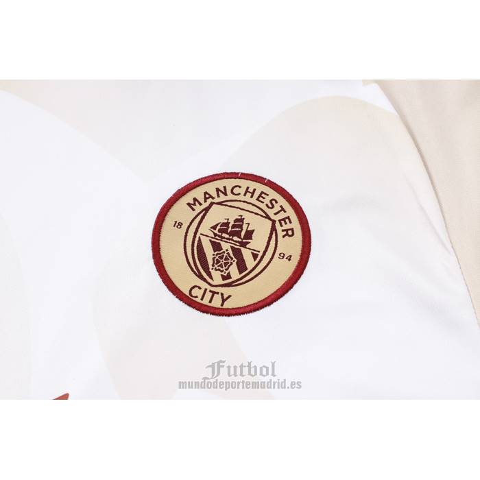 Chandal del Manchester City Manga Corta 2024-2025 Amarillo - Pantalon Corto